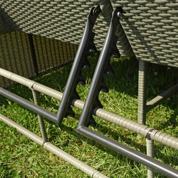 Garden bed daybed bench with canopy pillow