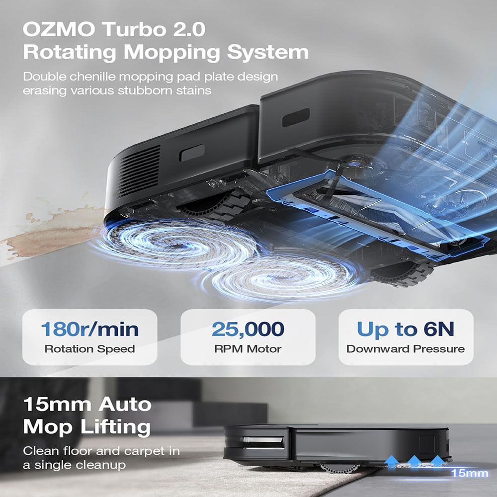 ECOVACS DEEBOT X2 Combo Robot Vacuum Cleaner and Mop