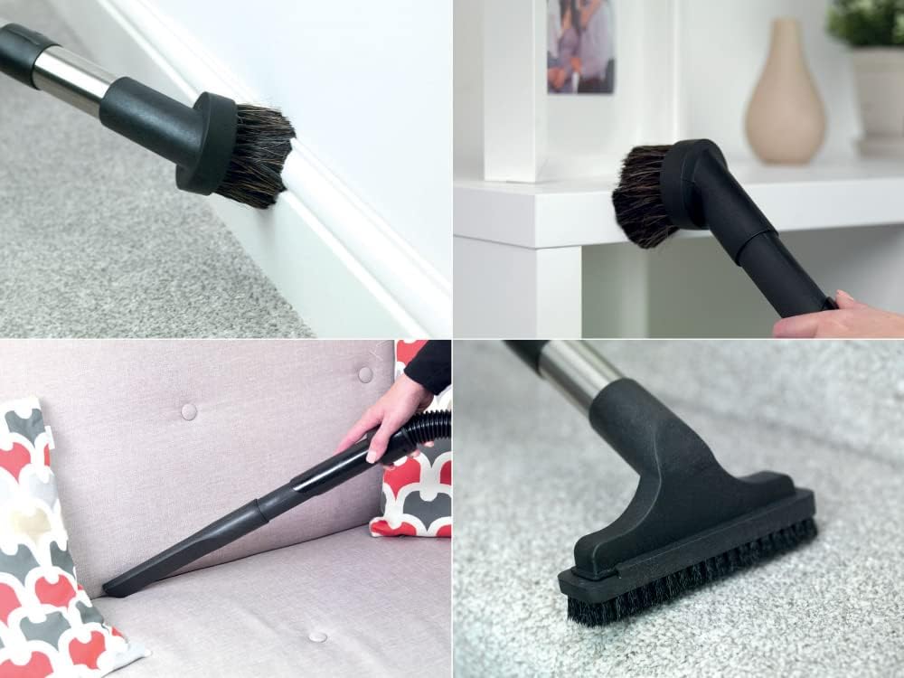 Numatic HVT160-11 Henry Vacuum Cleaner with AiroBrush Turbo Head and Microfresh Filtration System, 620 W, Red/Black