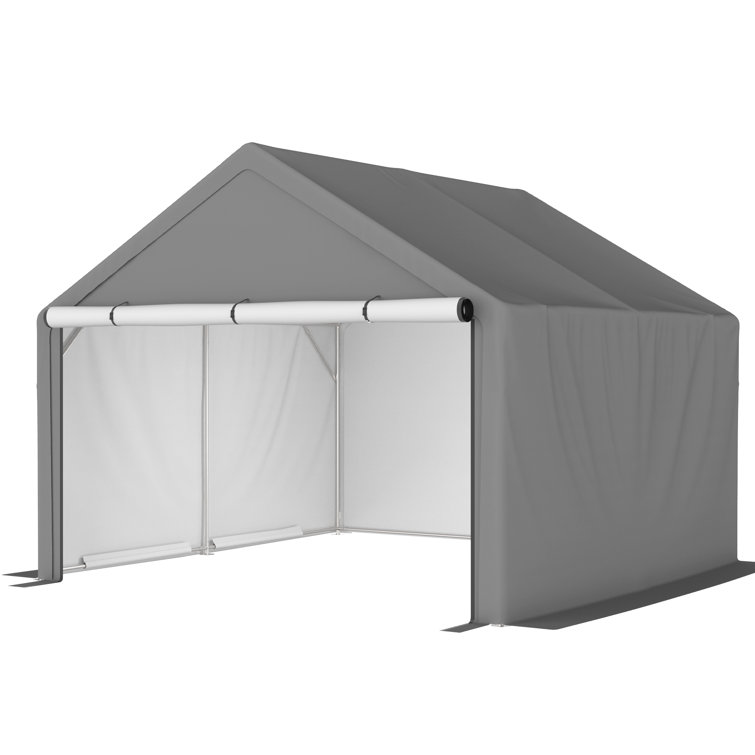 10 Ft. W x 10 Ft. D Portable Storage Shed Bike Shed Motorcycle Garage