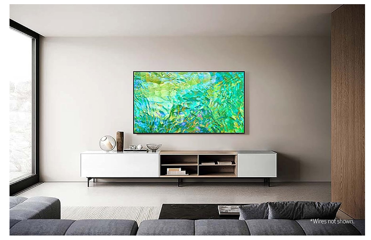 Samsung UE75CU8000 (2023) LED HDR 4K Ultra HD Smart TV, 75 inch with TVPlus, Black