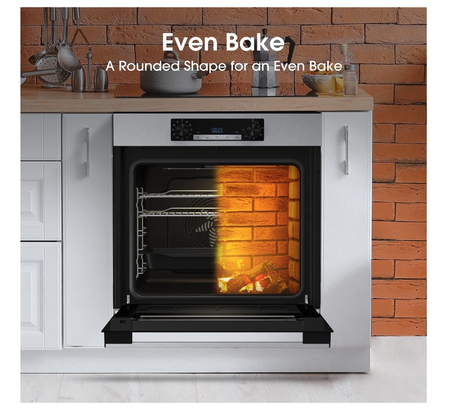 Hisense BI62212ABUK Built-in Electric Single Oven - Black - A Rated, 22 x 23 x 23 inches (L x W x H)