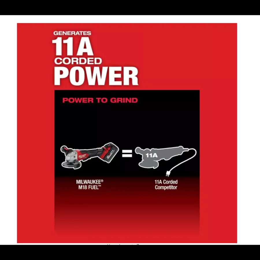 M18 FUEL 18-Volt Lithium-Ion Brushless Cordless 4-1/2 in. Grinder, Paddle Switch Kit with Two 6.0 Ah Batteries