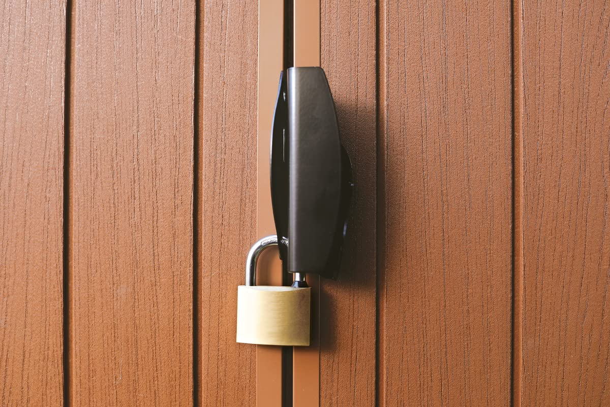 【Storage Shed】【BS】6x6 Darwin Outdoor Apex Garden Storage Shed, Brown