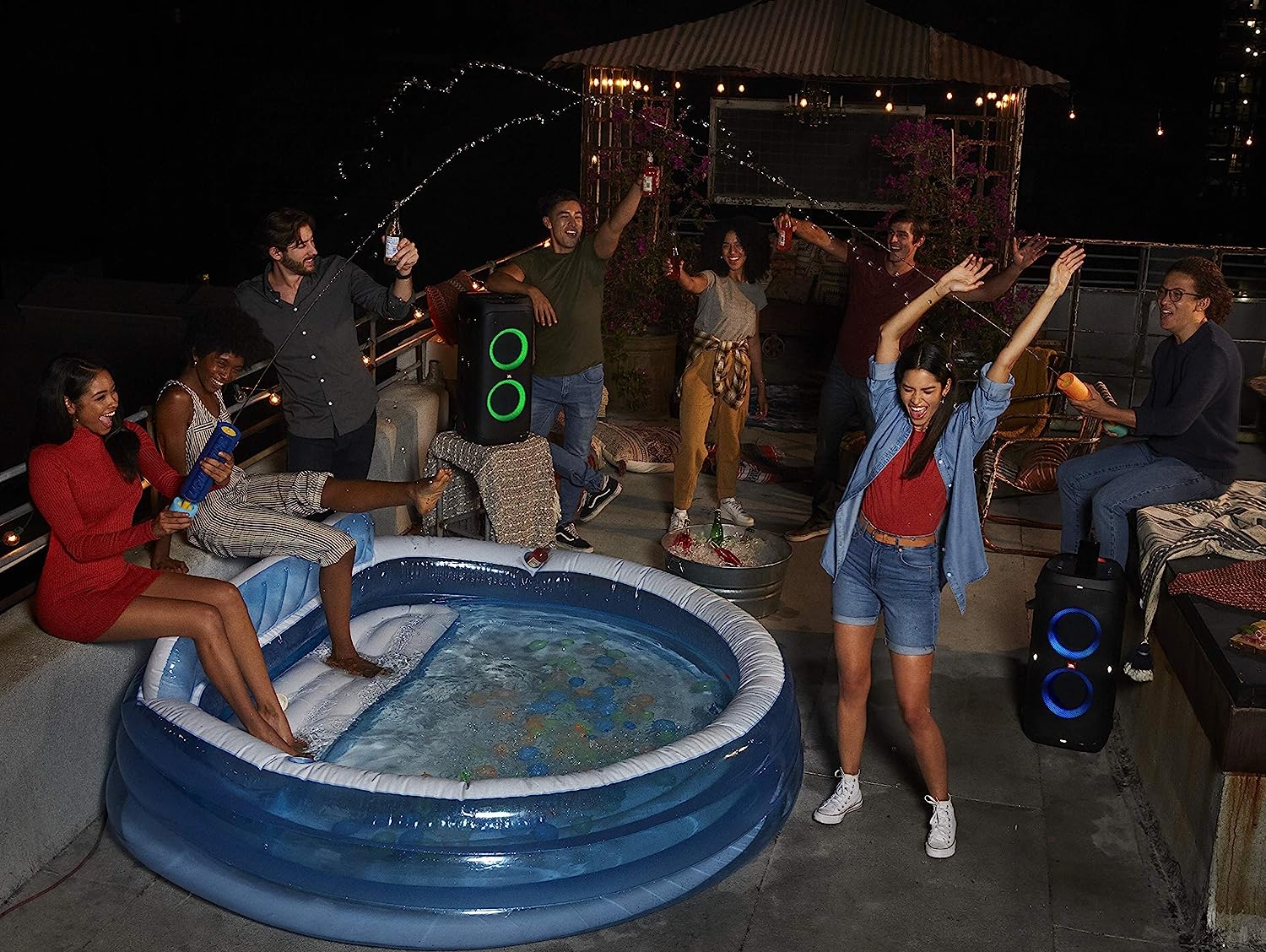 JBL Partybox 310 - Portable Party Speaker with Long Lasting Battery, Powerful JBL Sound and Exciting Light Show,Black