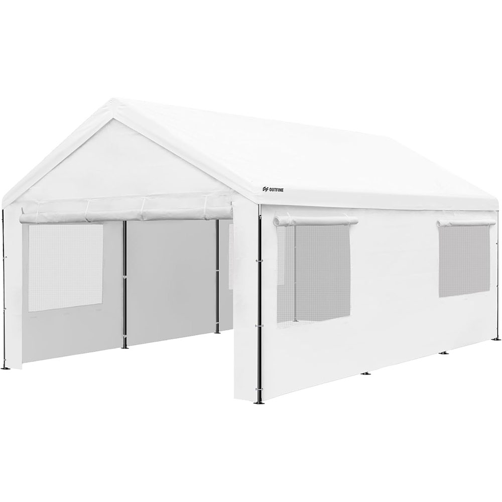 OUTFINE Carport Canopy 12x20ft Heavy Duty Boat Carport Canopy Garage