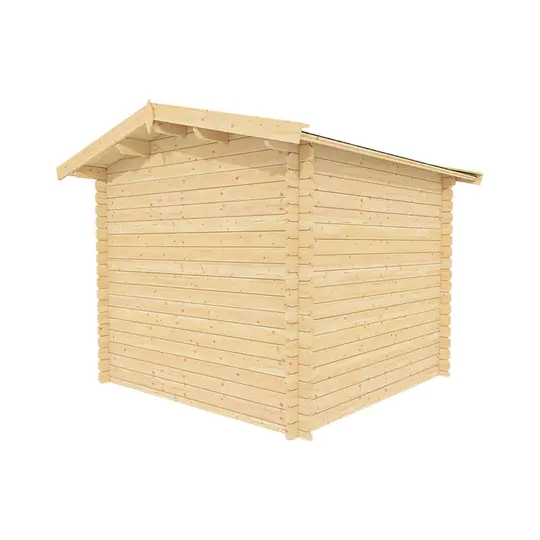 【Storage shed】Shiba 8 ft. W x 8 ft. D Solid Wood Storage Shed