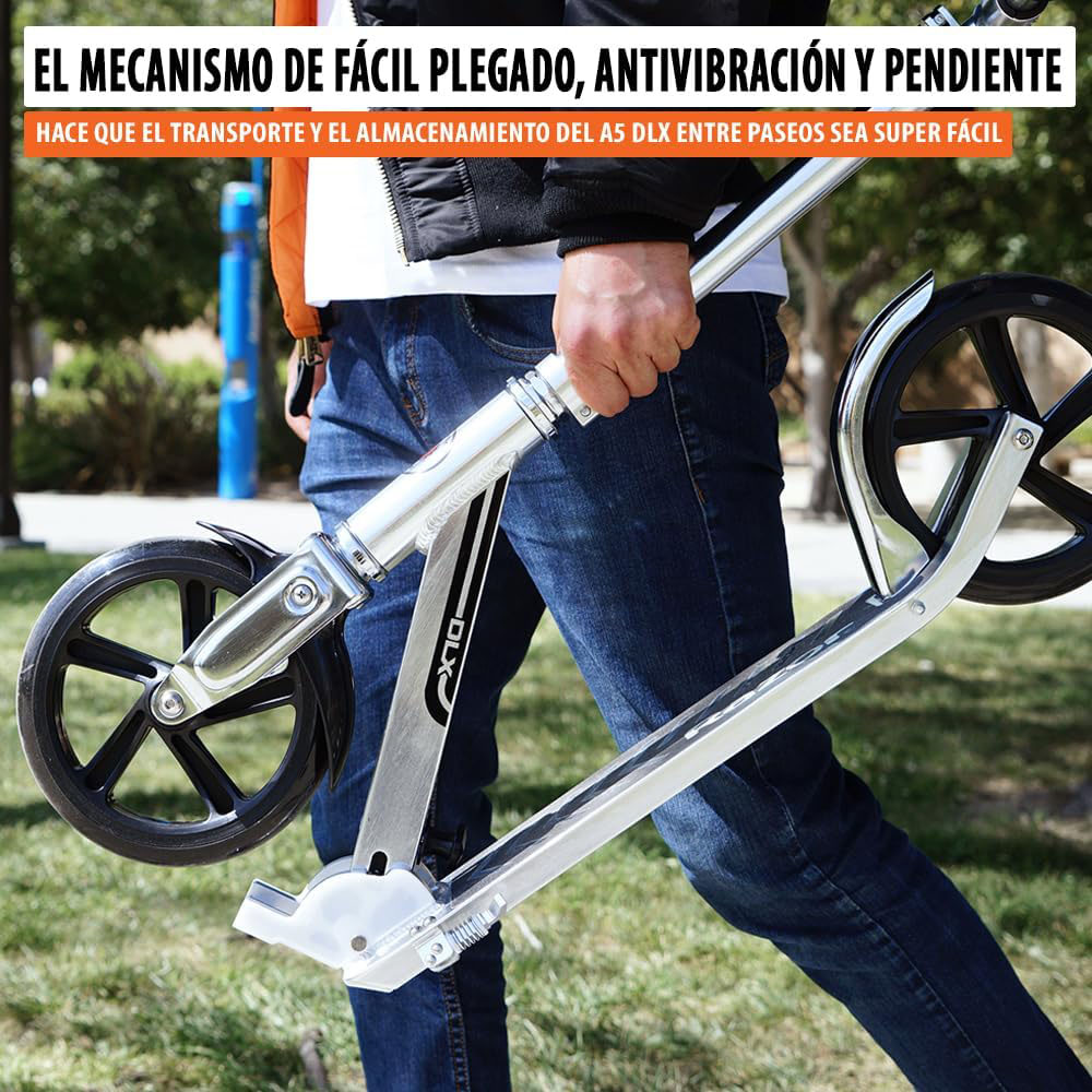 Razor A5 DLX Kick Scooter - Silver